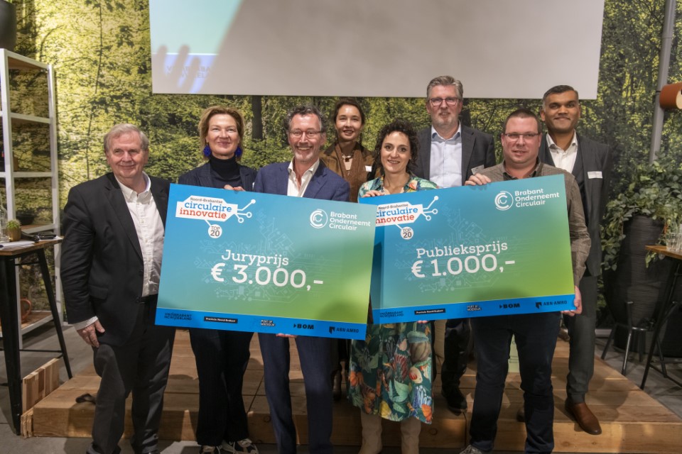 Refurb Battery Productions en Knaapen Groep winnaars derde editie Brabantse Circulaire innovatie Top 20