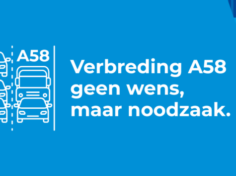 A58 staat stil: minister komt 3 november op werkbezoek